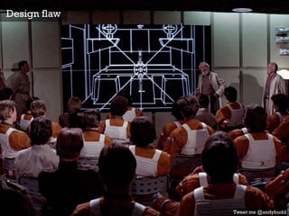 Tweet me @andybudd
Design flaw
 