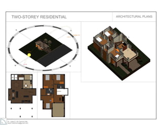 Ar. Laisa S. de Francia,Uap
laisa10defrancia@gmail.com
TWO-STOREY RESIDENTIAL ARCHITECTURAL PLANS
 