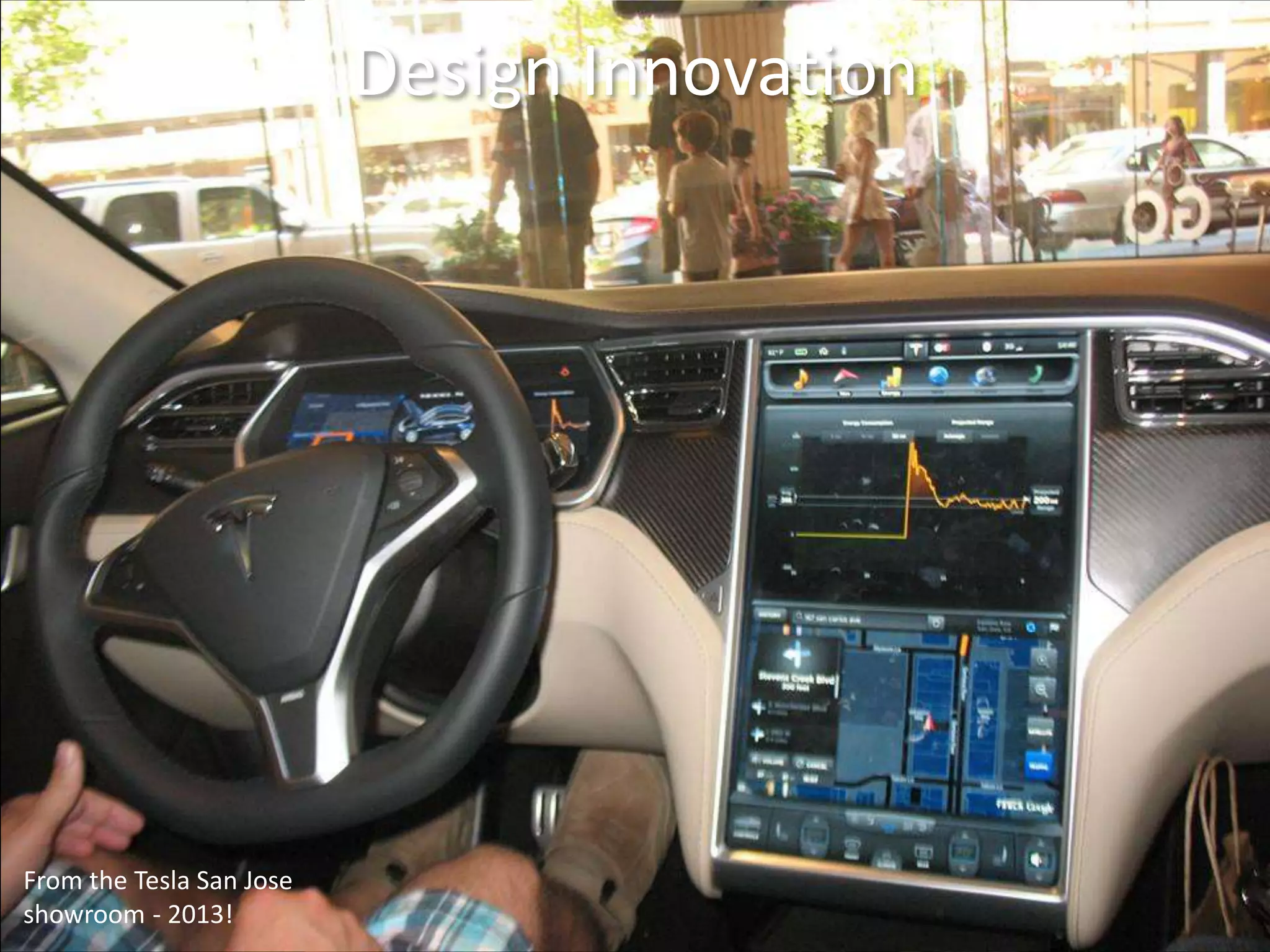 Design Innovation

From the Tesla San Jose
showroom - 2013!

 