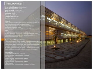 Concept study of mahindra united world college,pune and pearl academy ...