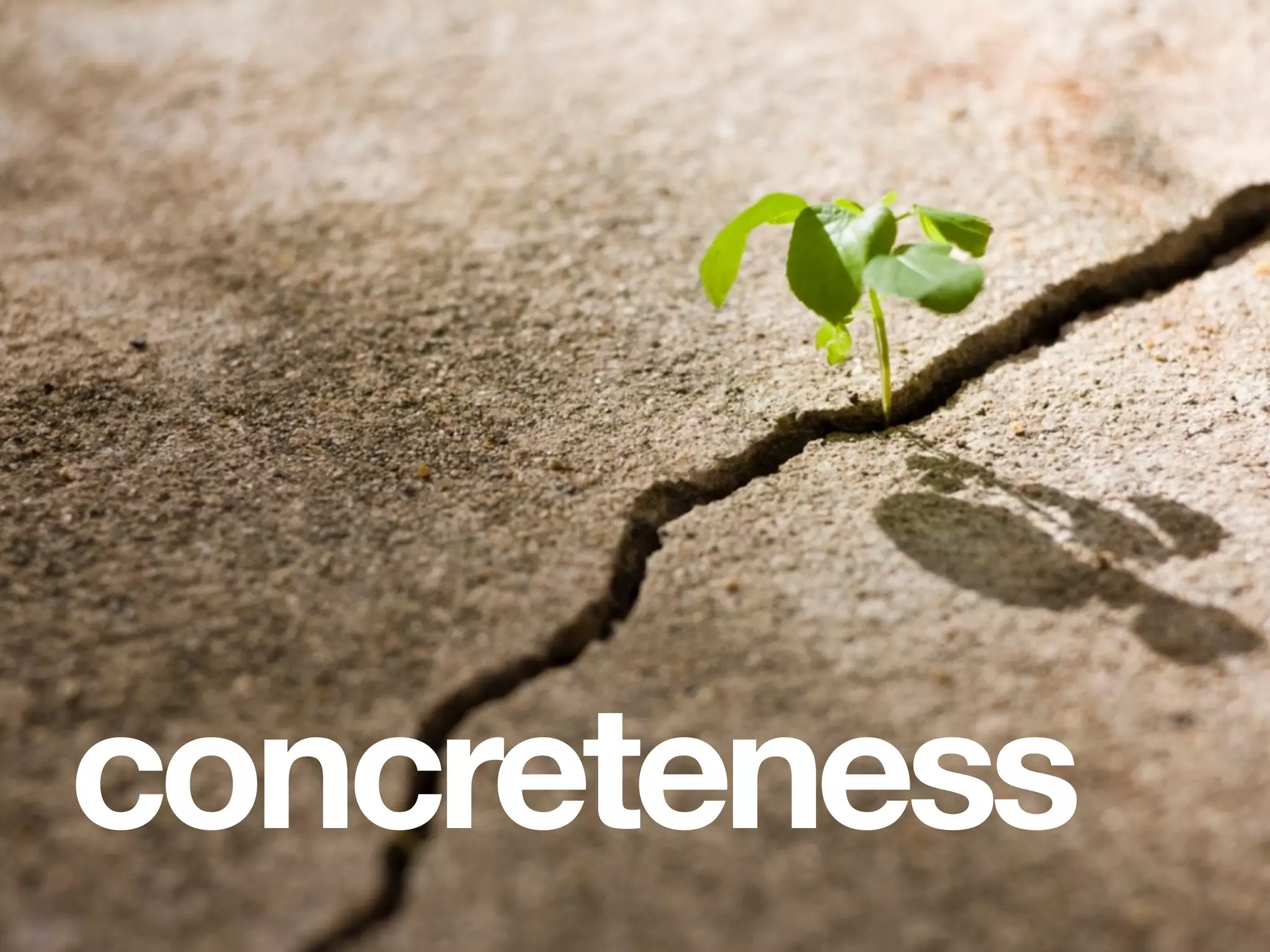 concreteness
 