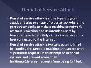 Denial of Service Attack | PPTX