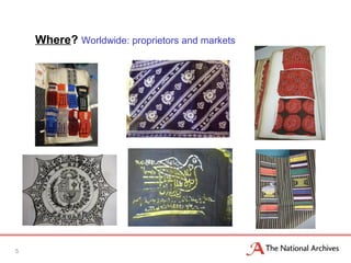 Where? Worldwide: proprietors and markets
5
 