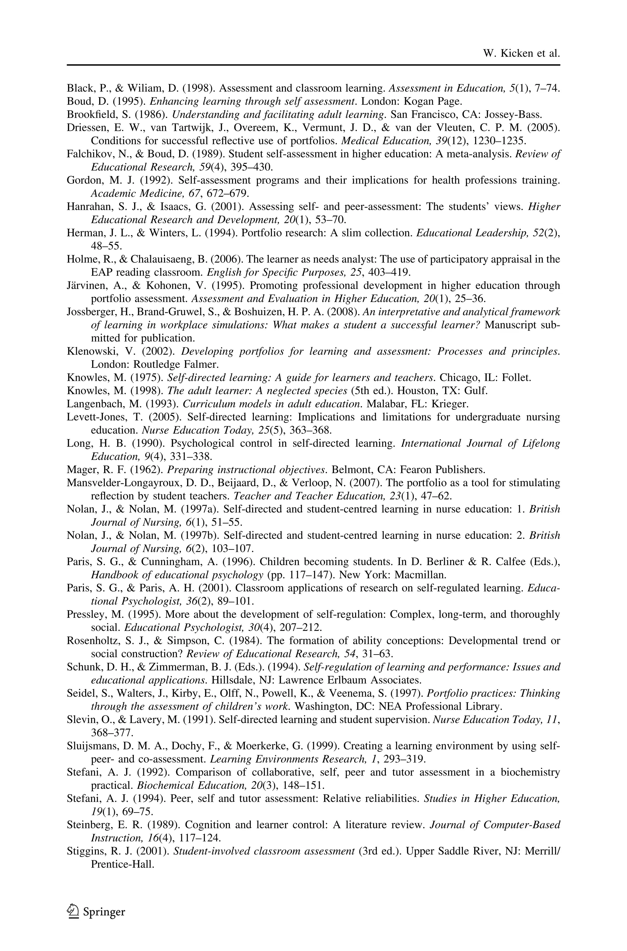 Design And Evaluation Of A Development Portfolio How To Improve ...