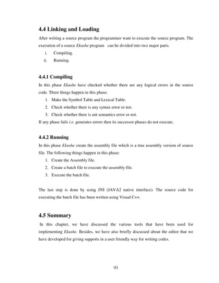 Design And Implementation Of A Bangla Compiler