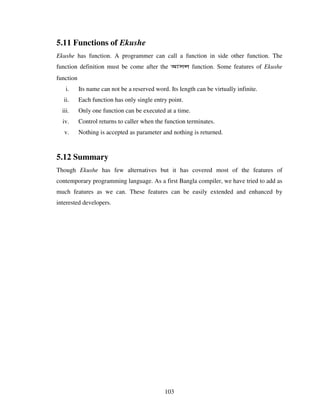 Design And Implementation Of A Bangla Compiler