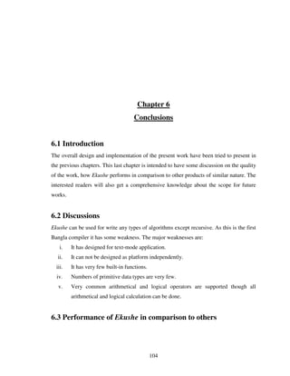 Design And Implementation Of A Bangla Compiler