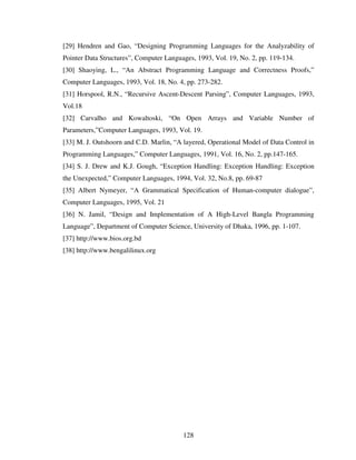 Design And Implementation Of A Bangla Compiler