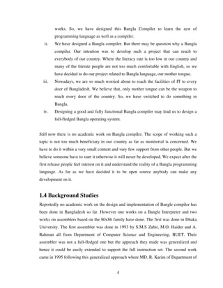 Design And Implementation Of A Bangla Compiler