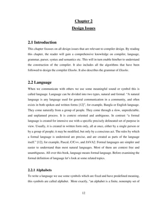 Design And Implementation Of A Bangla Compiler