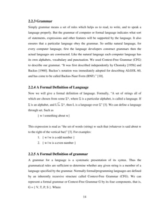 Design And Implementation Of A Bangla Compiler