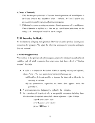 Design And Implementation Of A Bangla Compiler