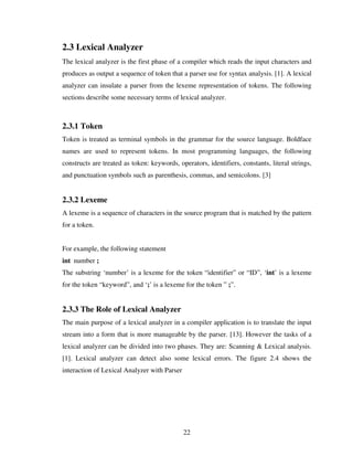 Design And Implementation Of A Bangla Compiler