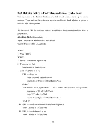 Design And Implementation Of A Bangla Compiler