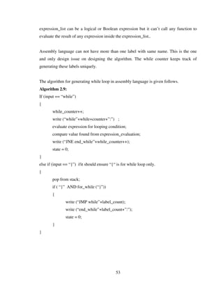 Design And Implementation Of A Bangla Compiler