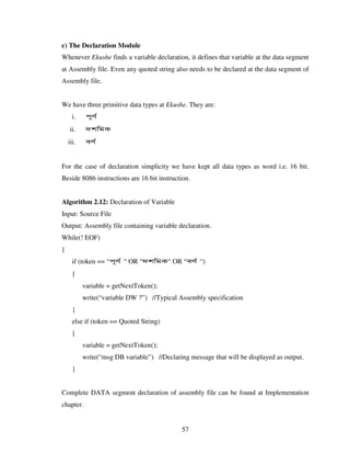 Design And Implementation Of A Bangla Compiler