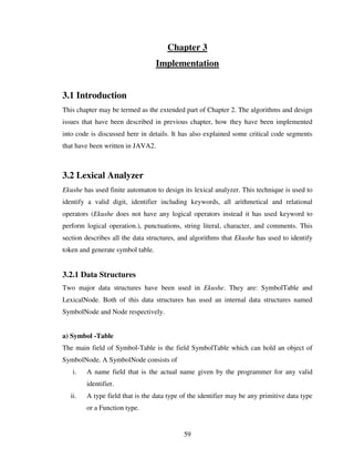 Design And Implementation Of A Bangla Compiler