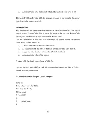 Design And Implementation Of A Bangla Compiler