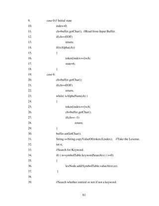 Design And Implementation Of A Bangla Compiler