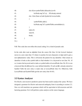 Design And Implementation Of A Bangla Compiler