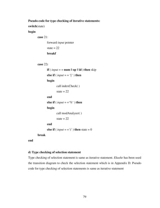 Design And Implementation Of A Bangla Compiler
