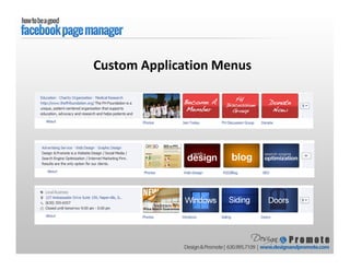 Custom Application Menus
 