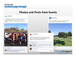 Photos and Posts from Events
 