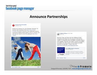Announce Partnerships
 