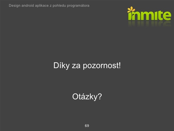Design android-aplikaci-z-pohledu-programatora