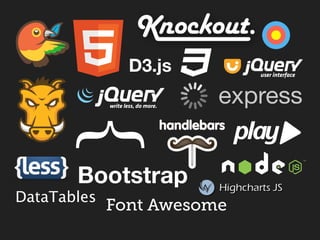 Bootstrap
DataTables
express
{D3.js
Font Awesome
 