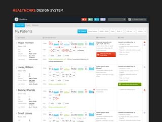 HEALTHCARE DESIGN SYSTEM
 
