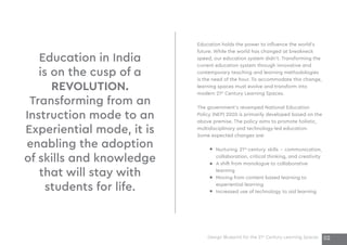 Design Blueprint for 21st Century Learning Spaces | Godrej Interio | PDF