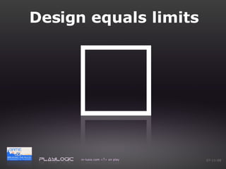 Design equals limits 06-06-09 
