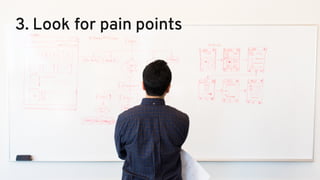 3. Look for pain points
 