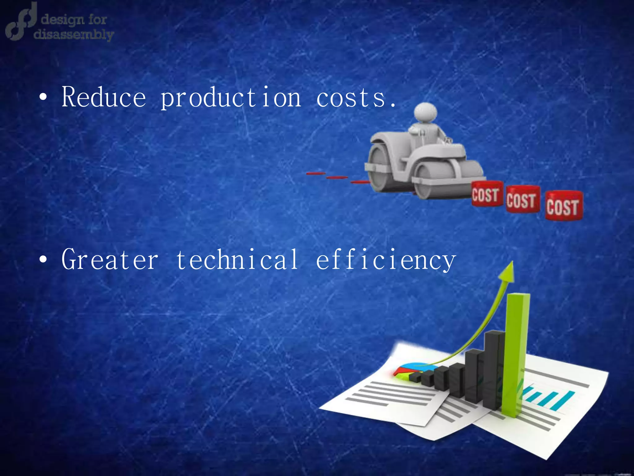 • Reduce production costs.
• Greater technical efficiency
 
