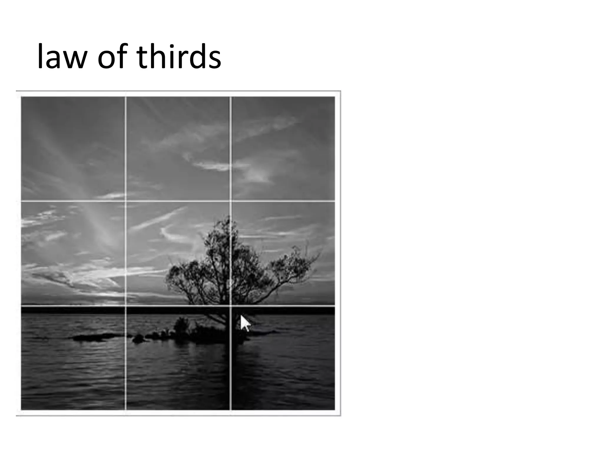 law of thirds
 