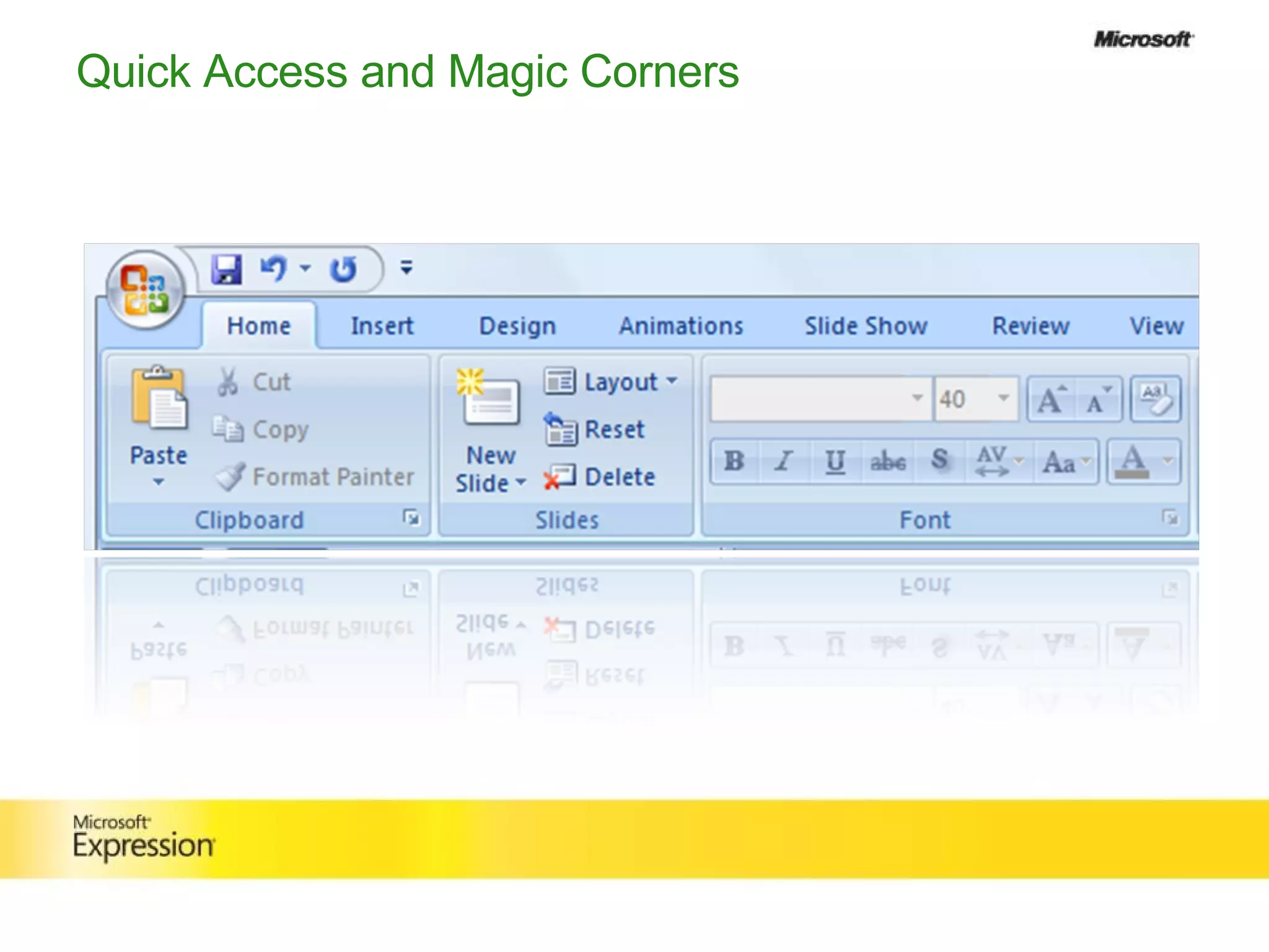 Quick Access and Magic Corners 