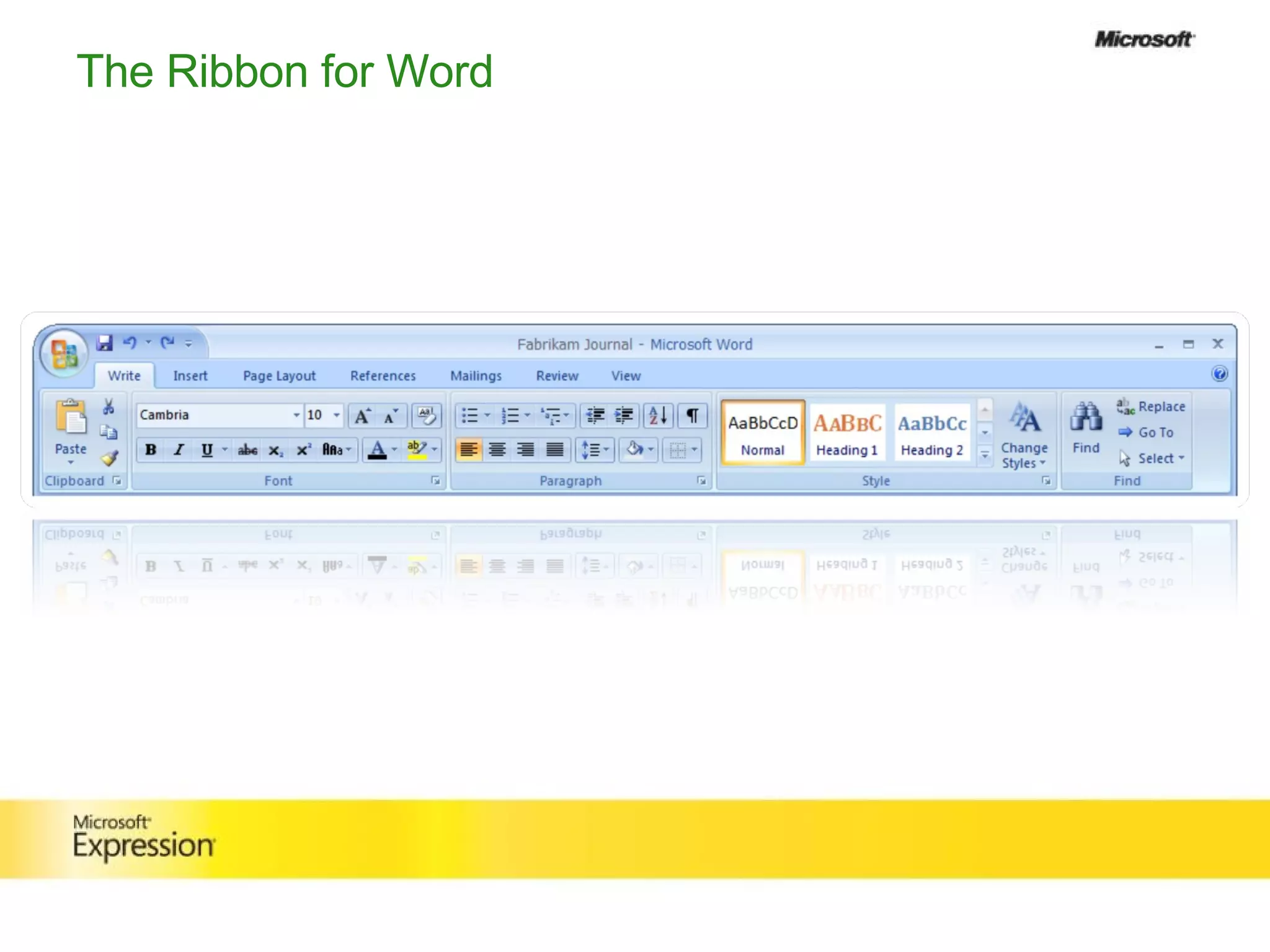The Ribbon for Word 