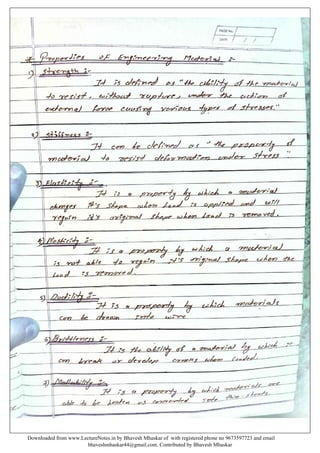 Design of machine elements notes by Bhavesh Mhaskar | PDF