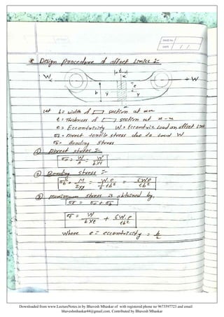 Design of machine elements notes by Bhavesh Mhaskar | PDF
