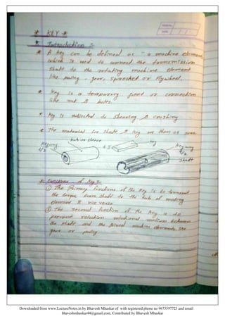 Design of machine elements notes by Bhavesh Mhaskar | PDF