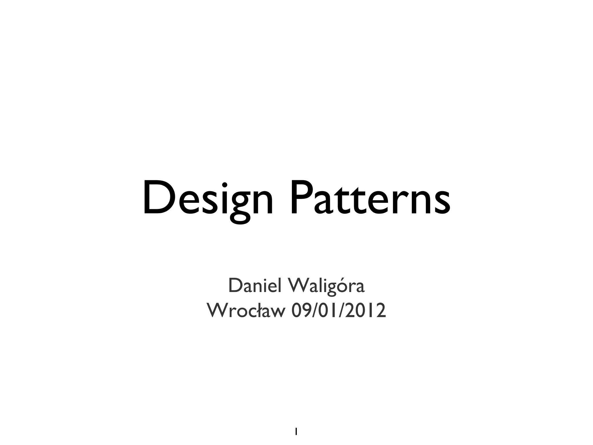 Design Patterns | PPT