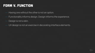 Design Philosophy | PDF