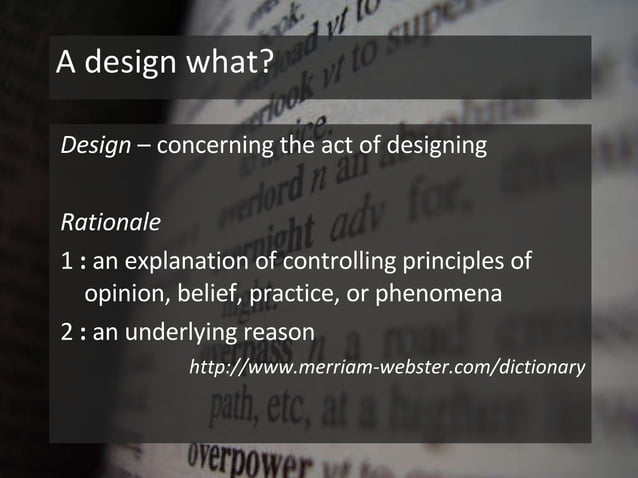 0708 Design Rationale (Introduction) | PPT | Technology & Computing