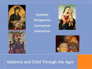 Madonna and Child Through the Ages Symbolic Perspective Conceptual Interactive 