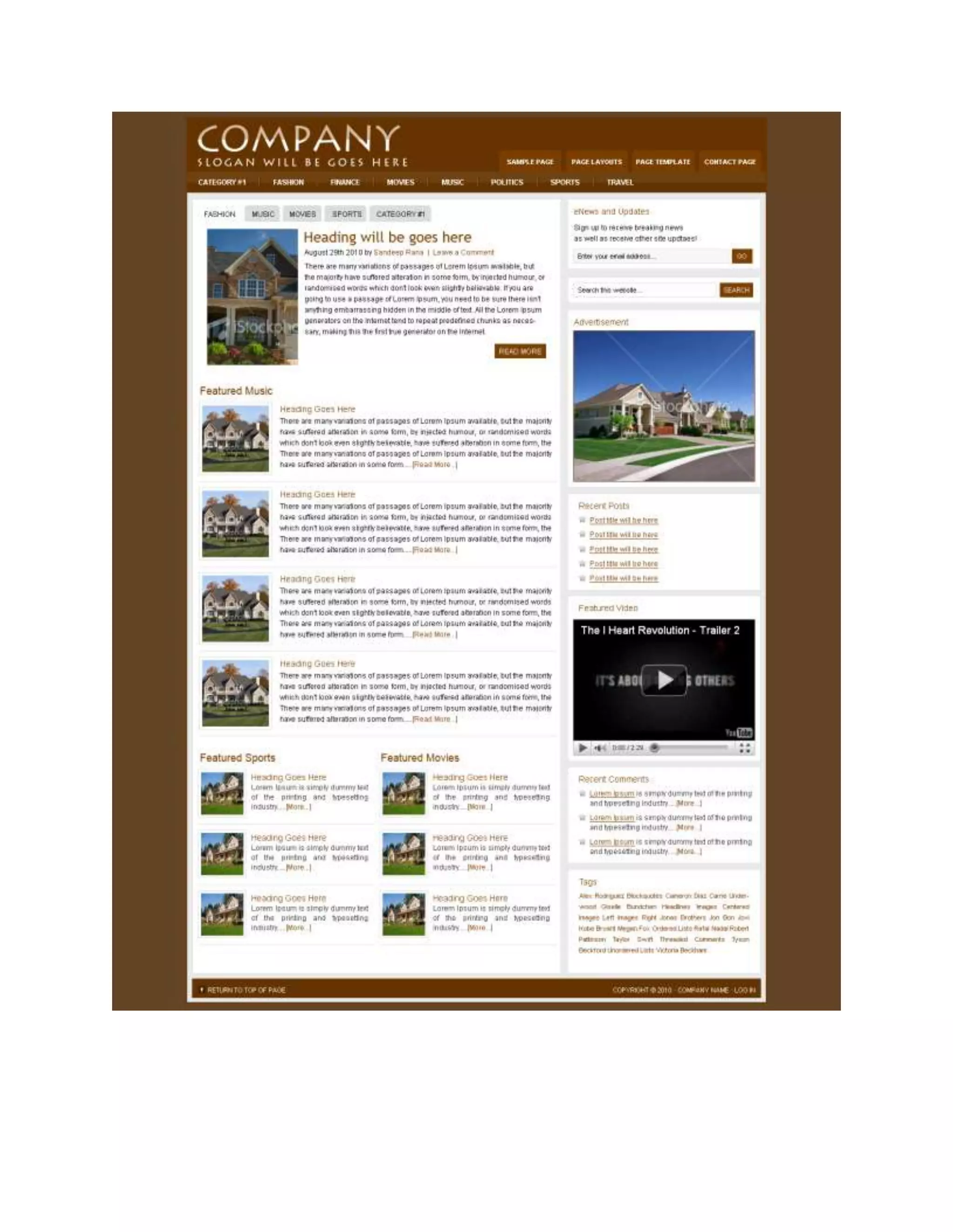 Website Design samples