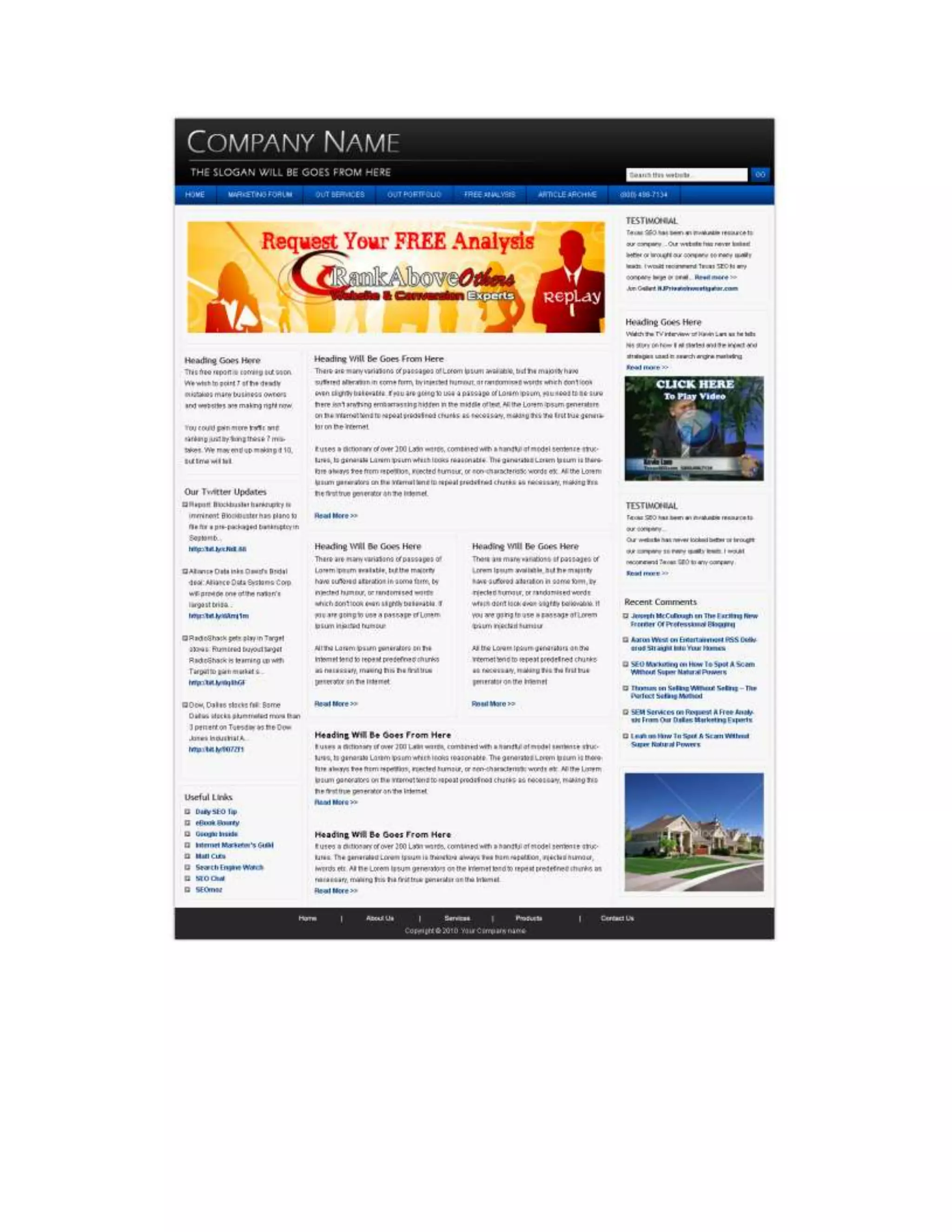 Website Design samples