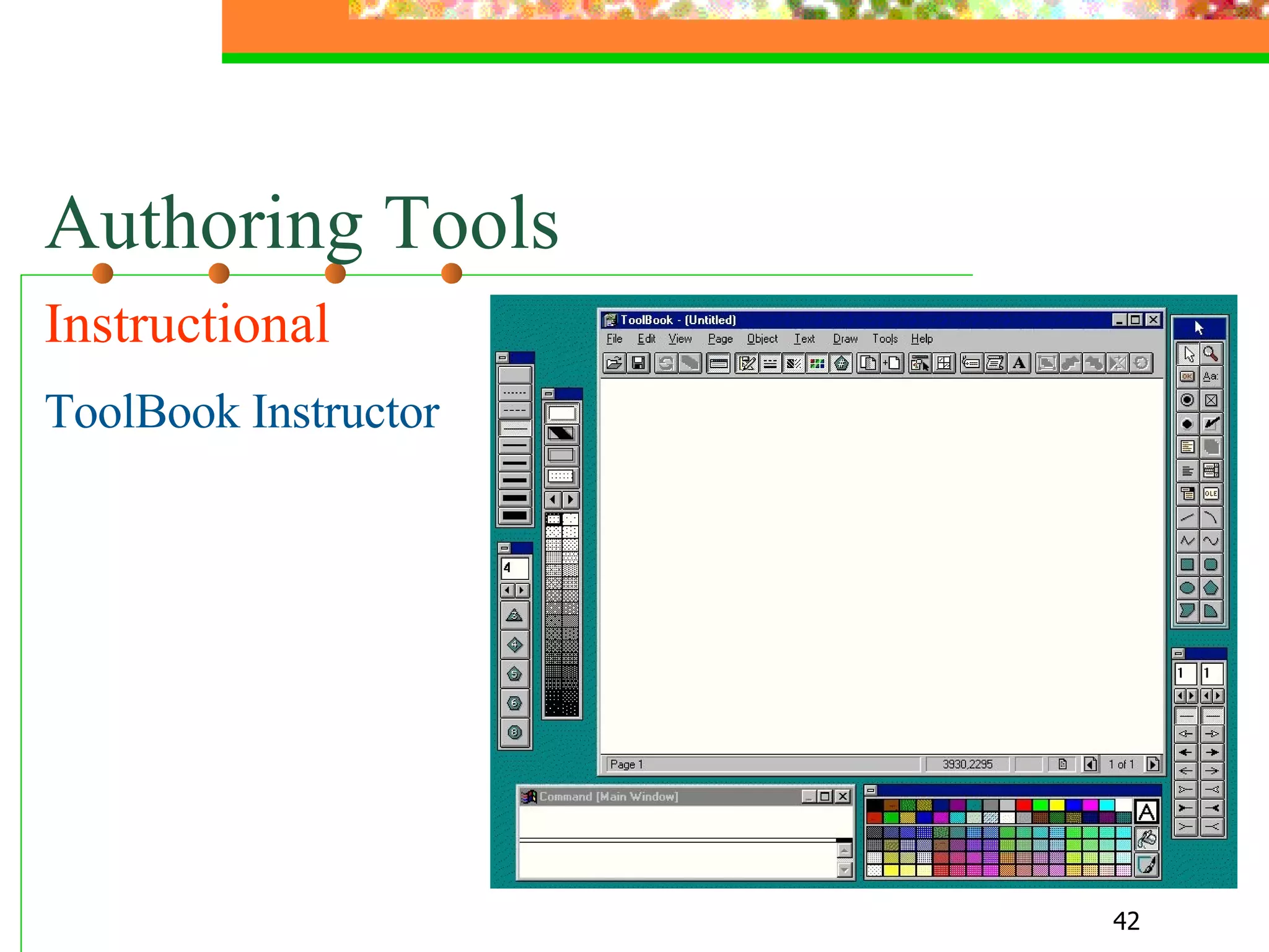 Authoring Tools Instructional  ToolBook Instructor 