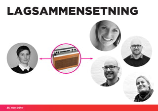 25. mars 2014
LAGSAMMENSETNING
 