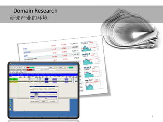 Domain Research  研究 产业的环境 